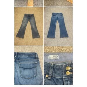 Gap perfect bootcut jeans womens sz 6a/28 dark wash stretch blue jeans Y2K retro